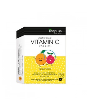 Βιταμίνη C για Παιδιά με γεύση πορτοκάλι Inoplus 30 Chewables