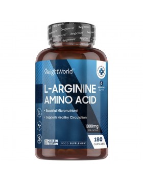 L- Αργινίνη 1000 mg Αμινοξέα Weightworld 180 caps 