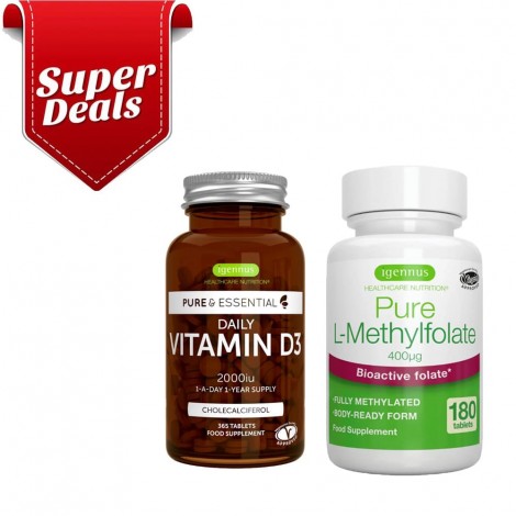 Σετ Συμπληρωμάτων Βιοενεργό Φολικό Οξύ & Daily Vitamhn D3