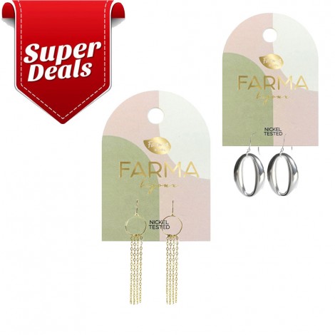 Σετ Υποαλλεργικών Κοσμημάτων Farma Bijoux (PG22 & PS01)