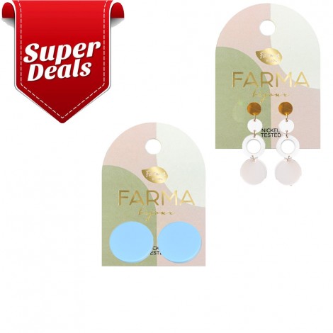 Σετ Υποαλλεργικών Κοσμημάτων Farma Bijoux (PLL50 & LTC55)