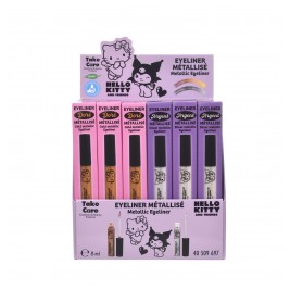 Hello Kitty Eyliner σε Μεταλλικά Χρώματα 8ml (Stand 24 Τεμάχια)