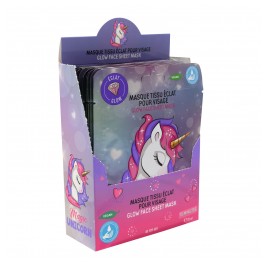 Μάσκα Προσώπου Unicorn Για Λάμψη (Stand 12 τεμάχια) Take Care
