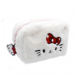Hello Kitty Γούνινο Νεσεσέρ με Γούρι (12 τεμάχια) Take Care