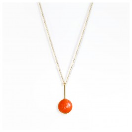 Υποαλλεργικό Κολιέ με Σφαίρα   (BE1GCOR) Farma Bijoux