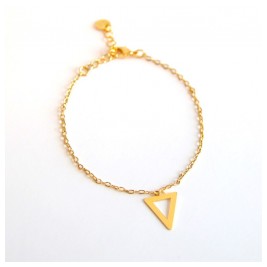 Υποαλλεργικό Βραχιόλι με Τρίγωνο 16/19CM (2G3T) Farma Bijoux