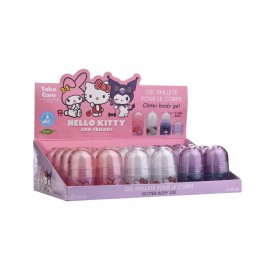 Παιδικό Hello Kitty & Friends Glitter Σώματος σε Ρόλλερ 19.5gr (Stand 24 Τεμάχια) Take Care