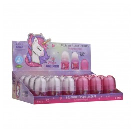 Παιδικό Unicorn Glitter Σώματος σε Ρόλλερ 19.5gr (Stand 24 Τεμάχια) Take Care