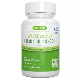 VESIsorb Ubiquinol-QH premium Coenzyme Q10 100mg 90caps Igennus