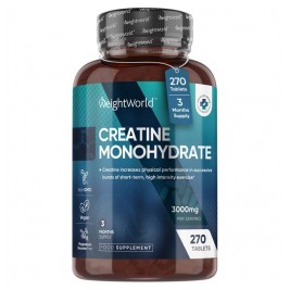 Μονοϋδρική Κρεατίνη 3000mg 270tabs Weigthworld