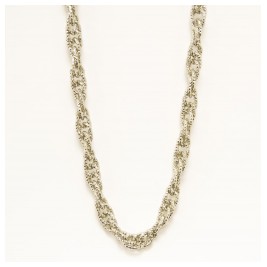Υποαλλεργικό Κολιέ Ασημί Διαμάντια (BE1DIA) Farma Bijoux
