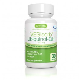 VESIsorb Ubiquinol-QH premium Coenzyme Q10 100 mg 30 caps Igennus
