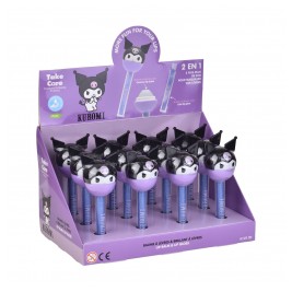 HK Kuromi Lip Balm & Lip Gloss lollipop 2 σε 1 (Stand 12 τεμάχια) Take Care