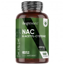 N-Acetyl Cysteine Ν-ακετυλοκυστεΐνη 600mg, 180 Κάψουλες Weightworld