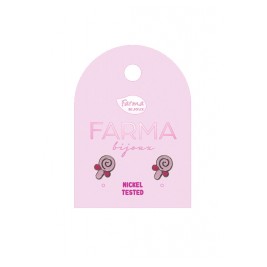 Υποαλλεργικά Σκουλαρίκια for Kids Γλειφιτζούρι 7mm (BEPS972) Farma Bijoux
