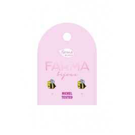 Υποαλλεργικά Σκουλαρίκια for Kids Μέλισσα 7mm (BEPS971) Farma Bijoux