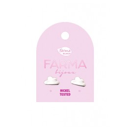 Υποαλλεργικά Σκουλαρίκια for Kids Σύννεφο 8mm (BEL14) Farma Bijoux