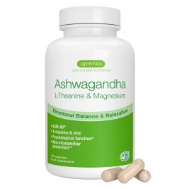 Ashwagandha L-Theanine & Magnesium Adaptogen Complex 180caps Igennus