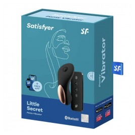 Satisfyer Little Secret Black Φορετός Διεγέρτης με App Skins Sexual Health