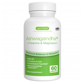Ashwagandha L-Theanine & Magnesium Adaptogen Complex 60caps Igennus